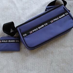 Vintage 1990s Y2K purple 💜 Ralph Lauren bag tote purse and change bag